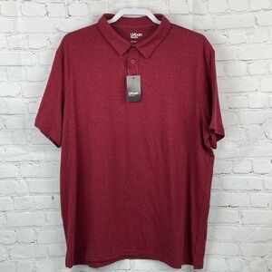 Urban Pipeline Men's Size XXL Polo Shirt Dark Red New